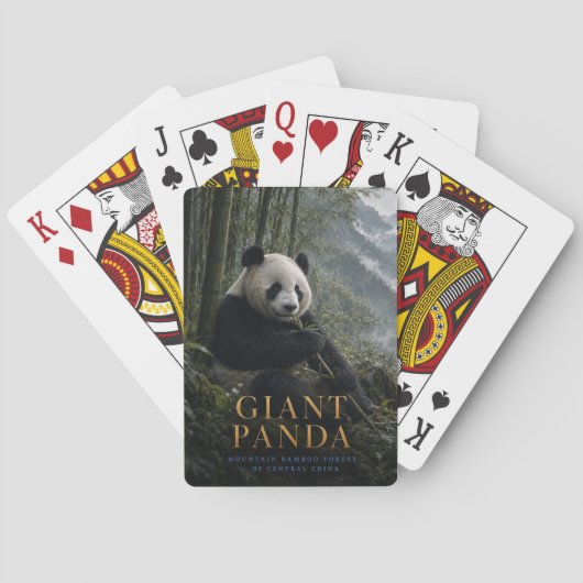 Jeu De Cartes Forêt de bambou de Panda géant ANIMALS Poker (dos)