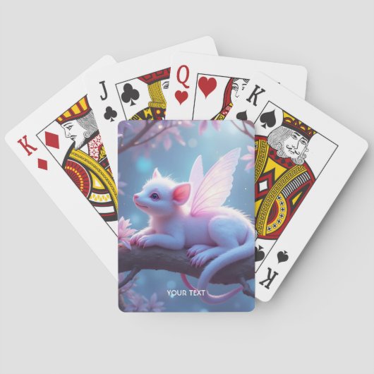 Jeu De Cartes Forêt de créature rose pâle Imaginaire (dos)
