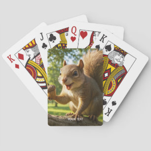 Jeu De Cartes Forêt de fantaisie de petits écureuils mignons et 