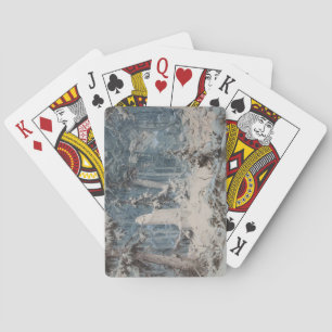 Jeu De Cartes Forêt de neige (par Andreas Achenbach)