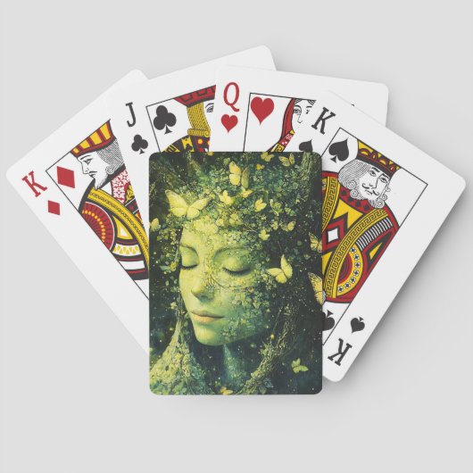 Jeu De Cartes Forêt enchantée de la déesse papillon (3) (dos)