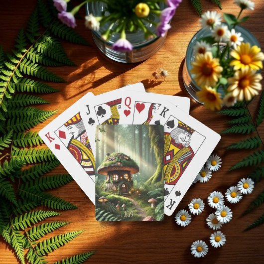 Jeu De Cartes Forêt enchantée Magique Champignons Maison de la f
