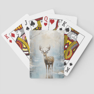 Jeu De Cartes Forêt givre Cerf