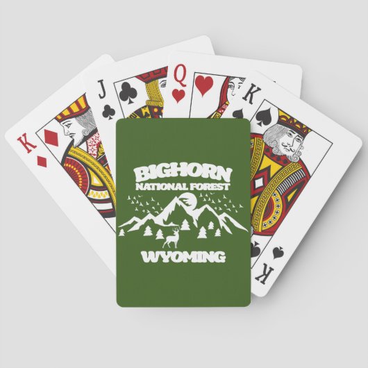 Jeu De Cartes Forêt nationale de Bighorn Wyoming (dos)