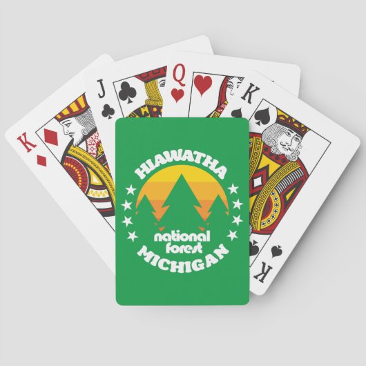 Jeu De Cartes Forêt nationale de Hiawatha (dos)