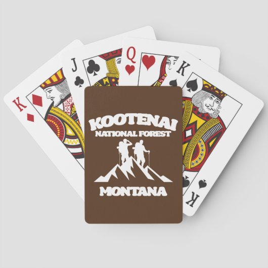 Jeu De Cartes Forêt nationale de Kootenai, Montana (dos)