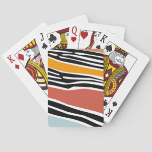 Jeu De Cartes Formes abstraites colorées avec design d'impressio
