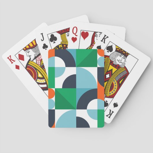 Jeu De Cartes Formes et formes simples Abstraites (dos)