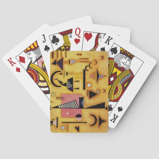 Jeu De Cartes Formes géométriques roses et incisives Abstraites (dos)