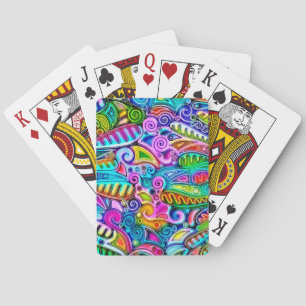 Jeu De Cartes Formes très colorées et abstraites art 9