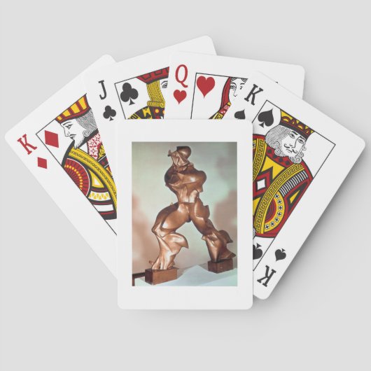 Jeu De Cartes Formes uniques de continuité dans l'espace, 1913 ( (dos)