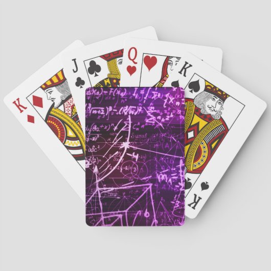 Jeu De Cartes Formules dans l'espace mathématique (dos)