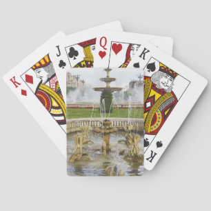 Jeu De Cartes Fountains sur le front du Palace of Parliament