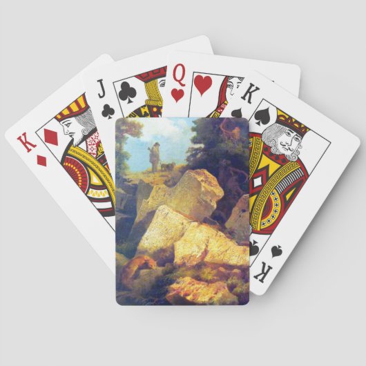 Jeu De Cartes Fox Hunt Josef Navrátil Après 1850 (dos)