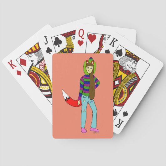 Jeu De Cartes foxgirl (dos)