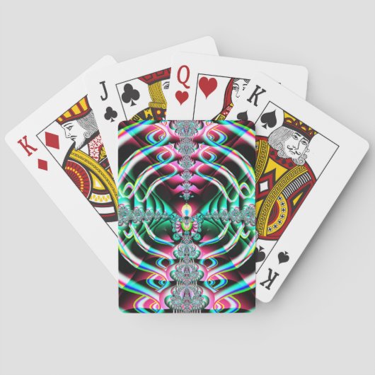 Jeu De Cartes Fractal 108 Playing Cards (dos)