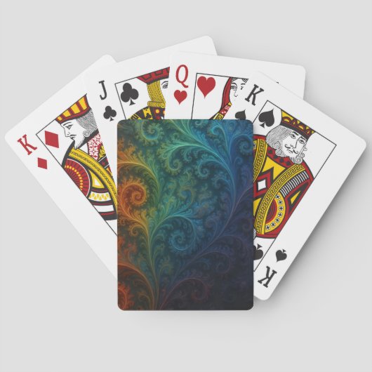 Jeu De Cartes Fractale colorée (dos)