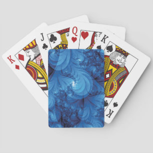 Jeu De Cartes Fractale orageuse bleue de mers
