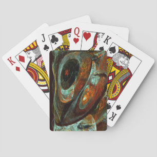 Jeu De Cartes Fractionner l'art Abstrait