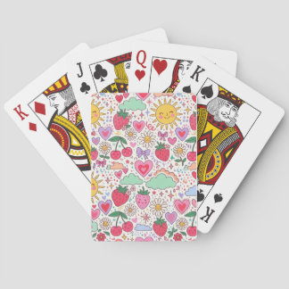 Jeu De Cartes Frais Aromatique Fraise & Tournesols pour Voiture