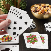 Jeu De Cartes Fraises et fleurs Jouer aux cartes (In Situ)