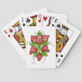 Jeu De Cartes Fraises et fleurs Jouer aux cartes (dos)