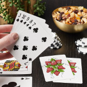 Jeu De Cartes Fraises et fleurs Jouer aux cartes