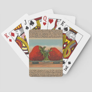 Jeu De Cartes Fraises Giant Fruit Antique Fruit Amusant