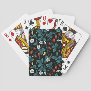 Jeu De Cartes Fraises sauvages rouge/jaune/bleu/noir