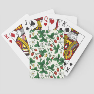Jeu De Cartes Fraises sauvages rouge/jaune/vert/blanc cassé