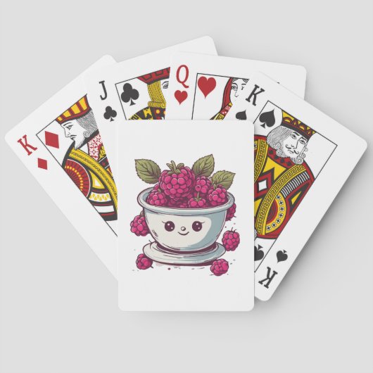 JEU DE CARTES FRAMBOISE MIGNONNE (dos)