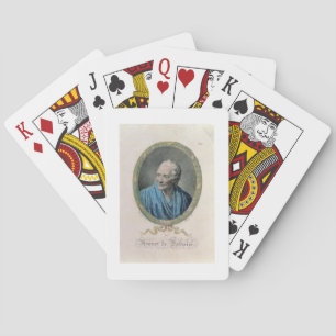Jeu De Cartes François Marie Arouet de Voltaire (1694-1778) engr