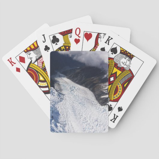 Jeu De Cartes Franz Josef Glacier Vue aérienne, Nouvelle-Zélande (dos)