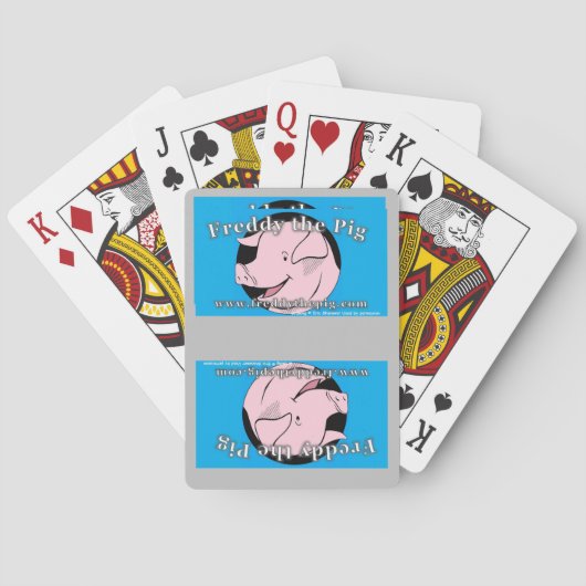 Jeu De Cartes Freddy le cochon jouer aux cartes (dos)