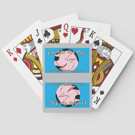 Jeu De Cartes Freddy le cochon jouer aux cartes (dos)