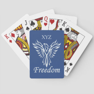 Jeu De Cartes FREEDOM EAGLE monogramme personnalisé Jouer aux ca