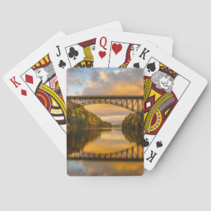 Jeu De Cartes French King Bridge in Fall