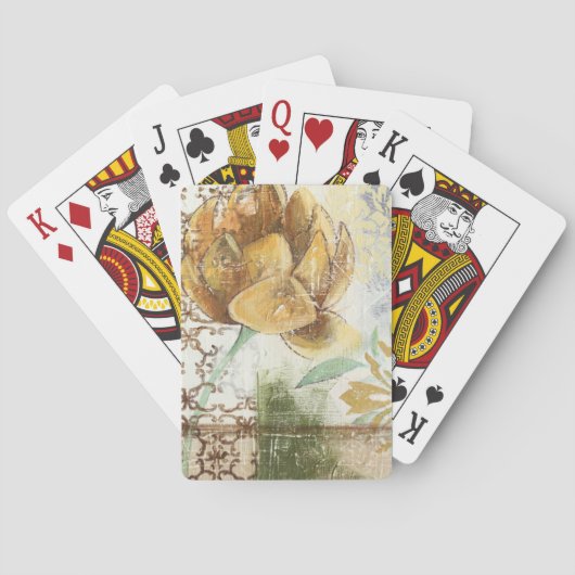 Jeu De Cartes Fresco Design avec Globe Flower (dos)