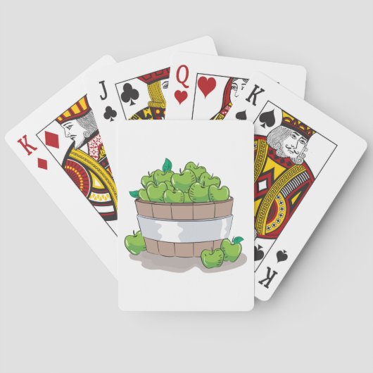 Jeu De Cartes Fresh Green Apple Harvest Barrel Granny Smith (dos)