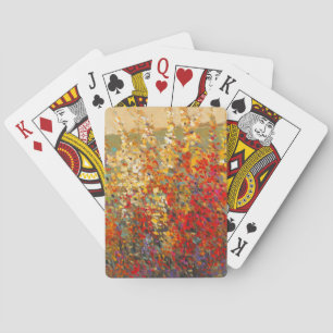 Jeu De Cartes Fresque du jardin lumineux des Fleurs sauvages du 