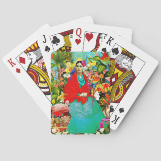 Jeu De Cartes Frida Kahlo avec des animaux mexicains Oiseaux Pla