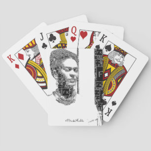 Jeu De Cartes Frida Kahlo Portrait noir et blanc