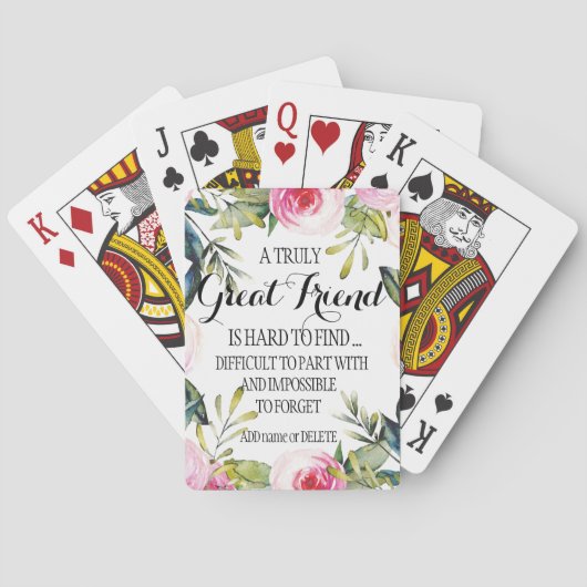 Jeu De Cartes Friend Laisser un script cadeau pour les amis Amou (dos)