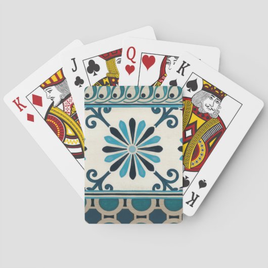 Jeu De Cartes Frise Indigo II non embellie (dos)