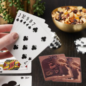 Jeu De Cartes FRUITS DE SAISON HANGING GRAPES Antique rose rouge (In Situ)