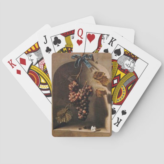 JEU DE CARTES FRUITS DE SAISON, PROSPÉRITÉ, RAISINS ROUGES HANGÉ (dos)