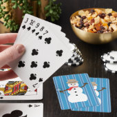 Jeu De Cartes Fun and Fancy Blue Snowman Inspecteur (In Situ)