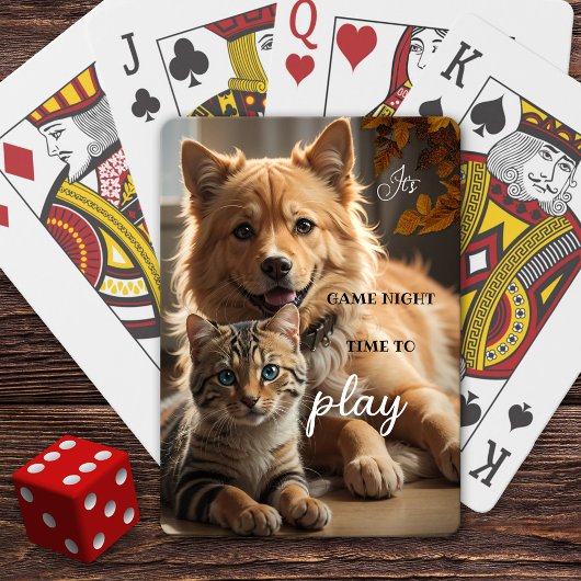 Jeu De Cartes Fun Chat et Chien Jeu de nuit
