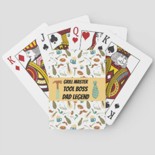 Jeu De Cartes Fun GRILL MASTER TOOL BOSS DAD LEGEND