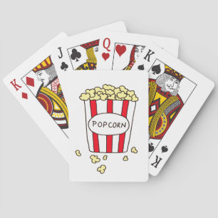 Jeu De Cartes Fun Movie Theater Popcorn à Red White Bucket